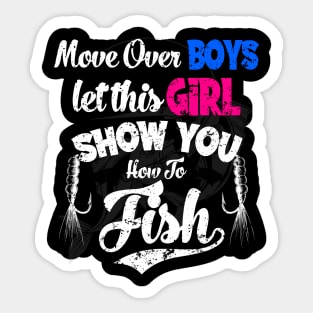 Let This Girl Show You How To Fish Fishing Sticker